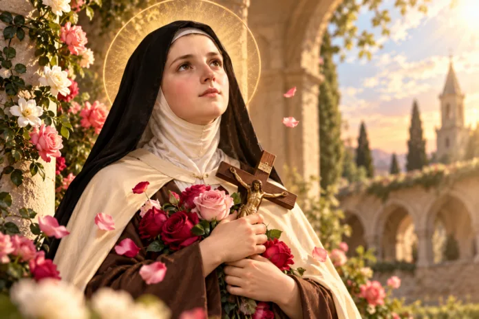 Saint Thérèse in Golden Light